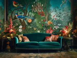 Modern 3D wallpaper design for living room in Lucknow