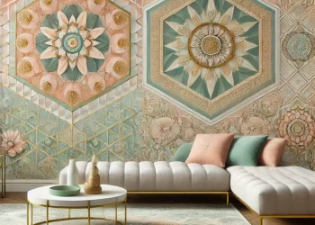 3D wallpaper for modern living room interior in Gorakhpur